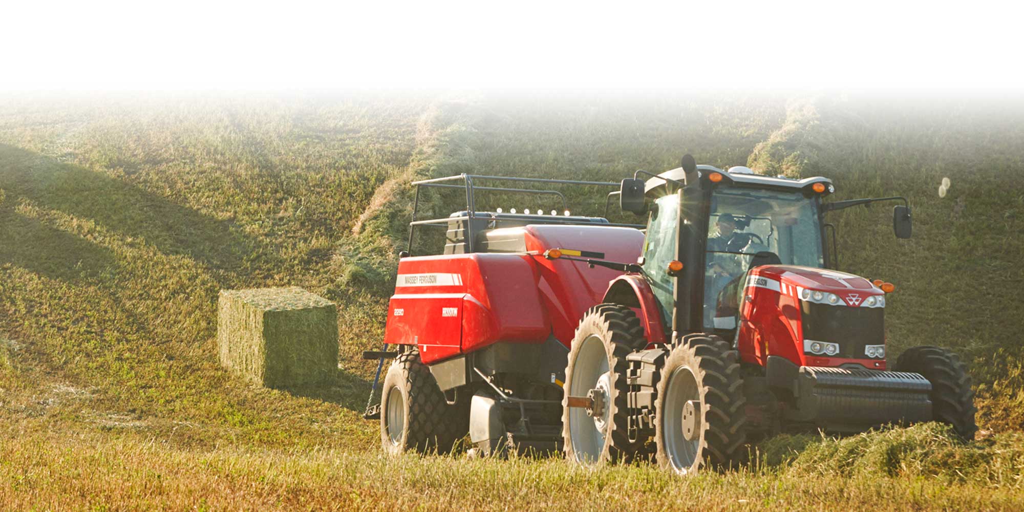 Tractor and baler